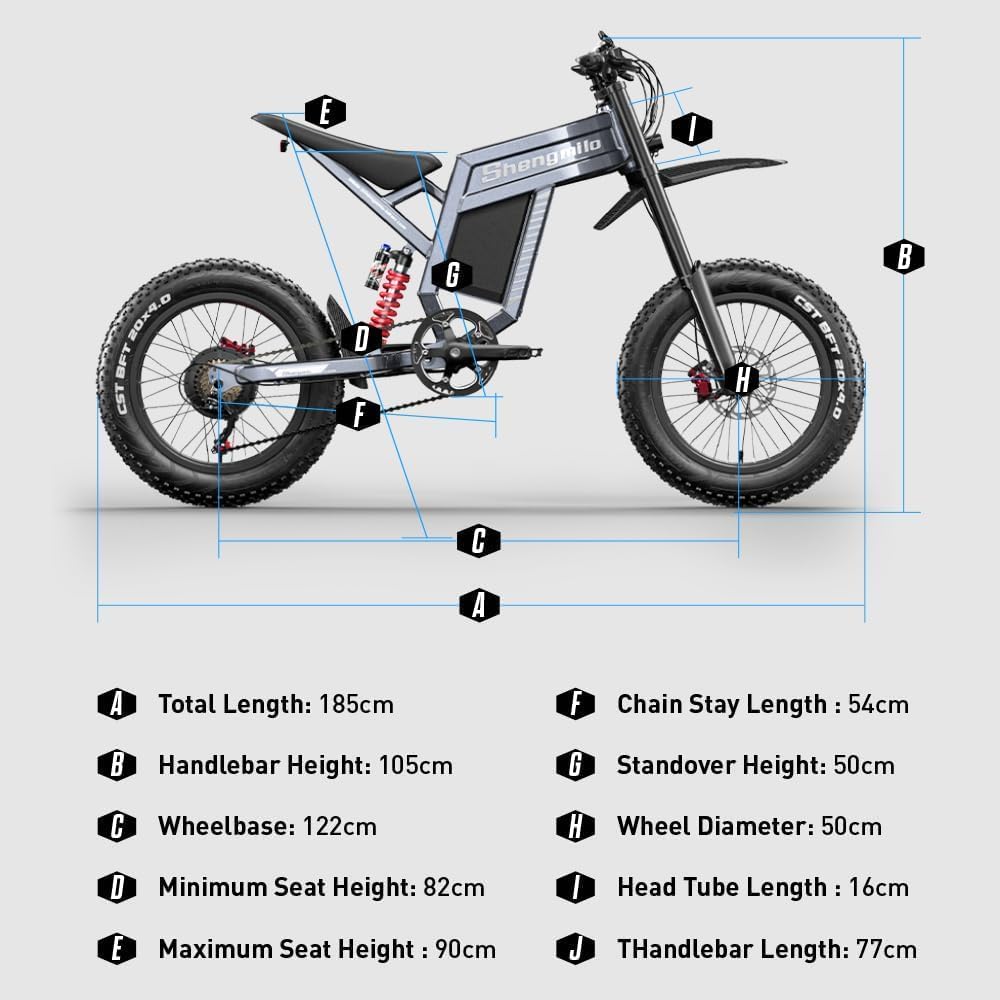 1800Wh Long Range Electric Bike with Fat Tyres, 60V 30Ah Removable Battery, Full Suspension & Hydraulic Brakes
