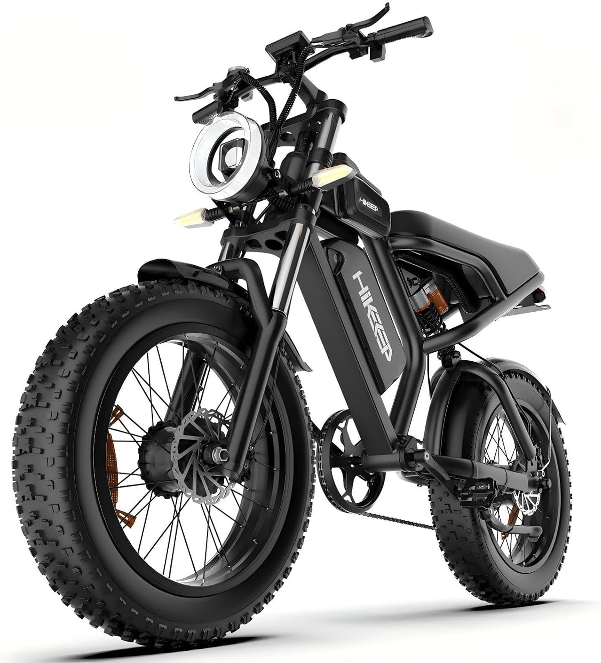 1800Wh Long Range Electric Bike with Fat Tyres, 60V 30Ah Removable Battery, Full Suspension & Hydraulic Brakes