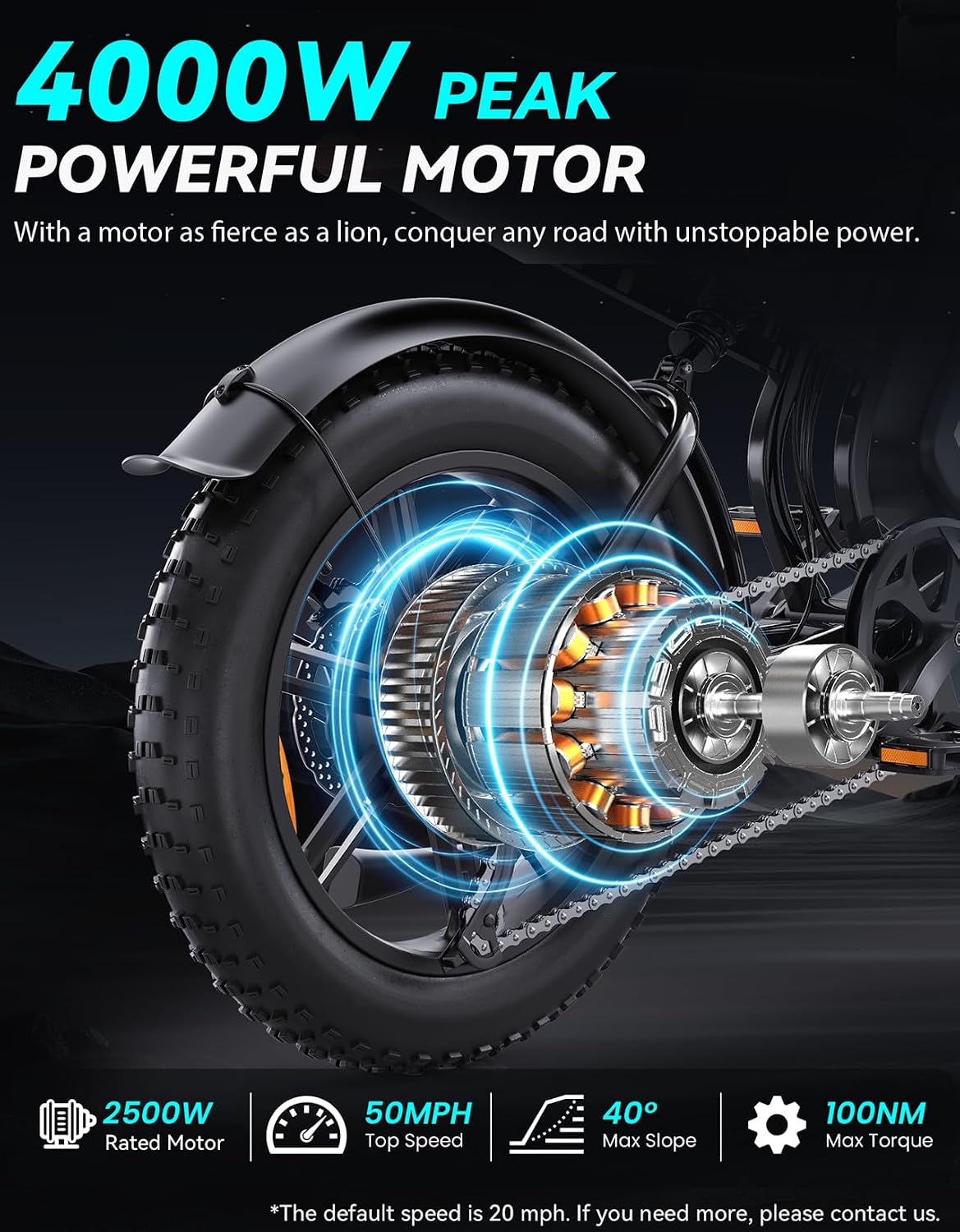 High Power 60V 30Ah Fat Tyre E-Bike, 2500W Brushless Motor, Removable Battery, Full Suspension & Hydraulic Brakes