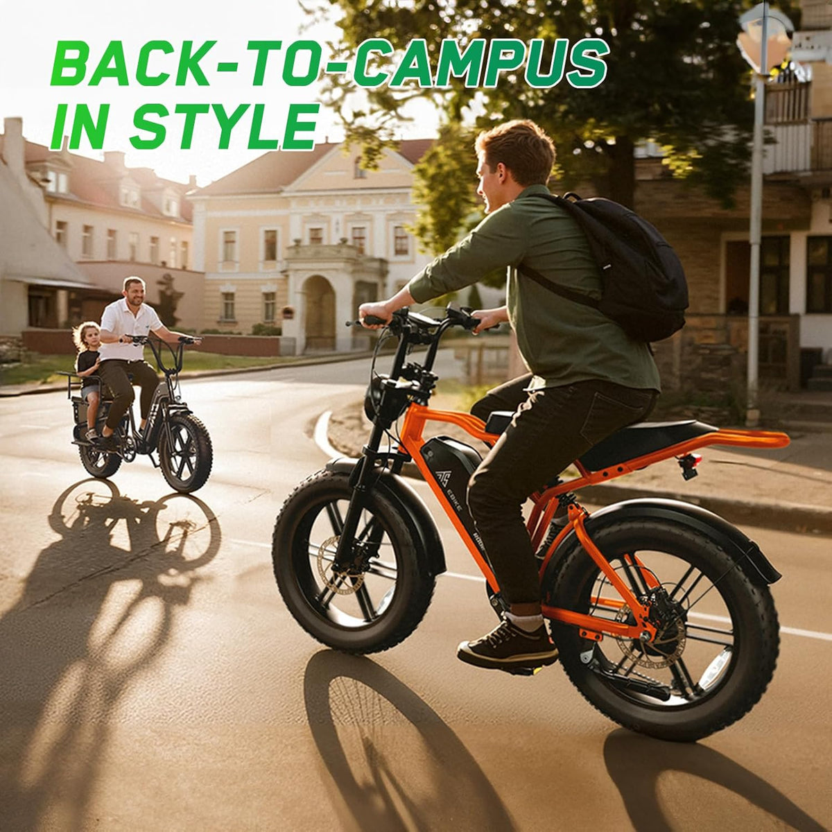 Long Range Fat Tyre E-Bike for Adults, 48V 15Ah Removable Battery, 1500W Peak Brushless Motor, Dual Suspension