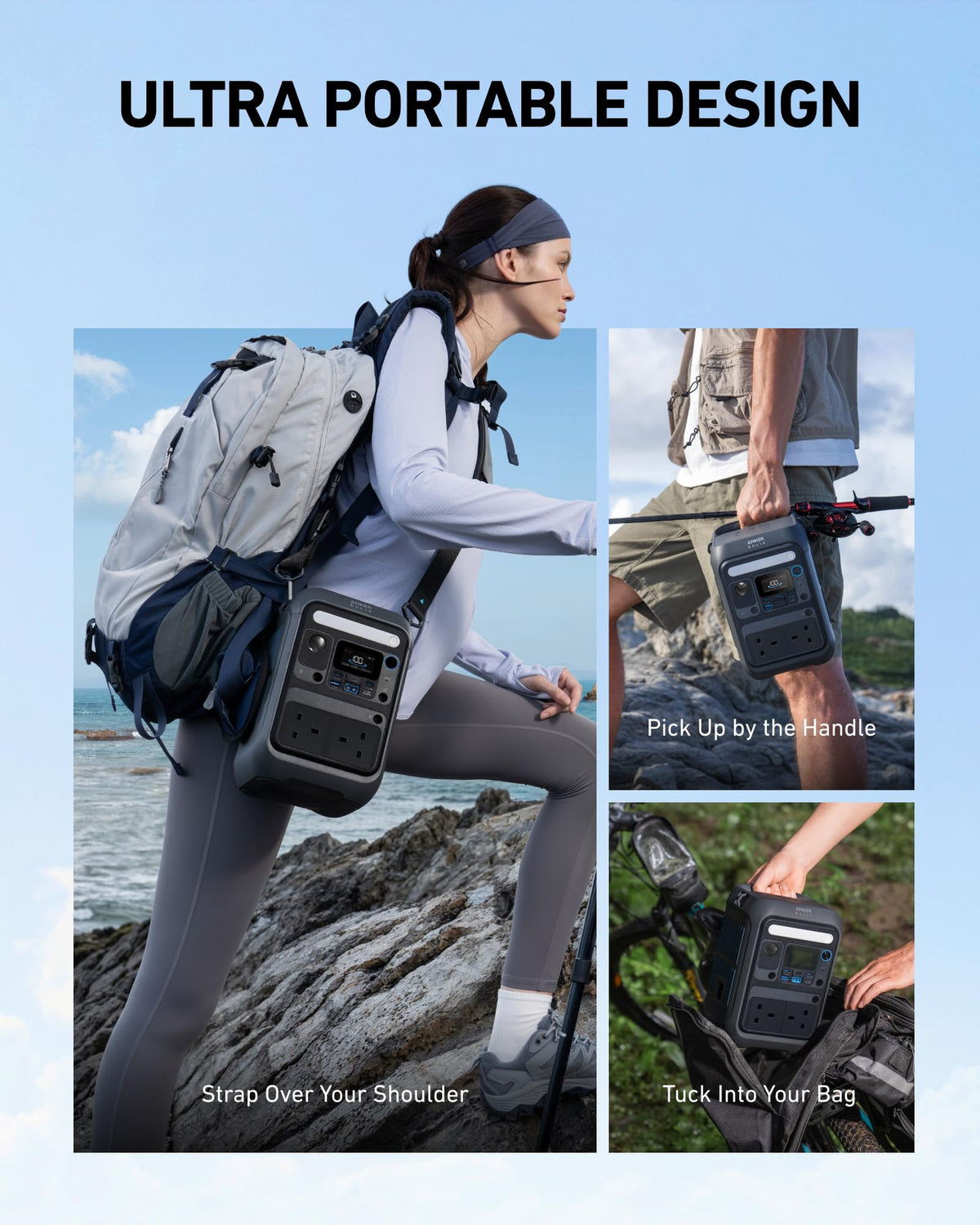 288WH 300W Portable Power Station - LiFePO4 Battery Solar Generator for Camping
