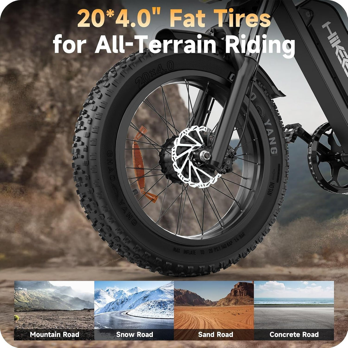 1800Wh Long Range Electric Bike with Fat Tyres, 60V 30Ah Removable Battery, Full Suspension & Hydraulic Brakes
