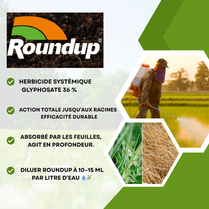 Désherbant ROUNDUP FUTURE Total Glyphosate 1 L